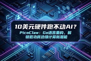 10美元硬件跑 AI？PicoClaw：内存 <10MB 的开源轻量级 AI 助手 (Go 语言重构)